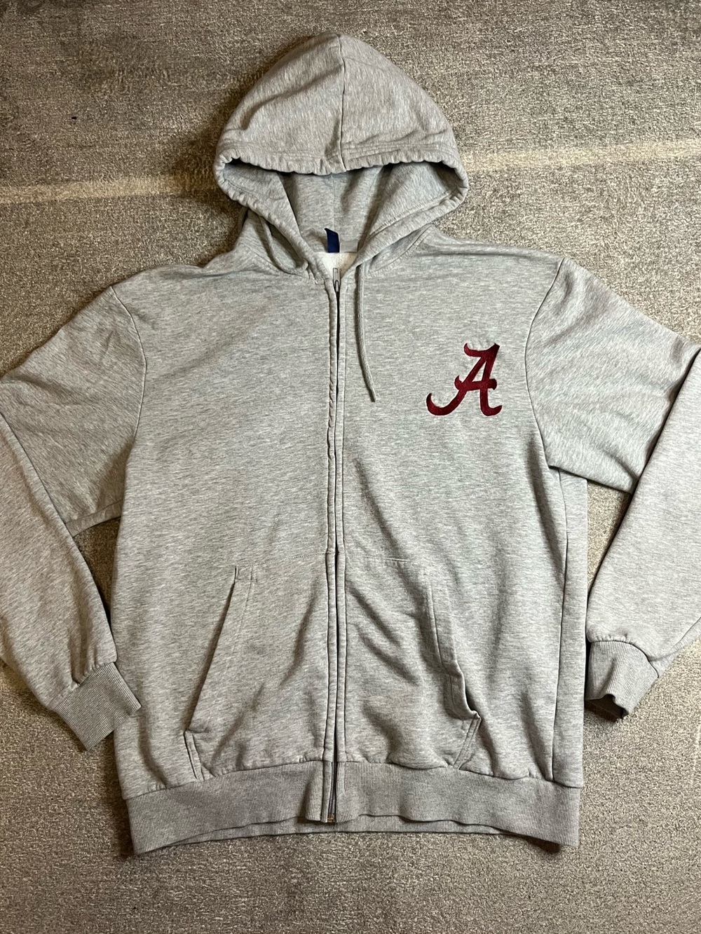 Alabama Crimson Tide Full-Zip Hoodie with A logo Roll Tide Athleisure Athletic